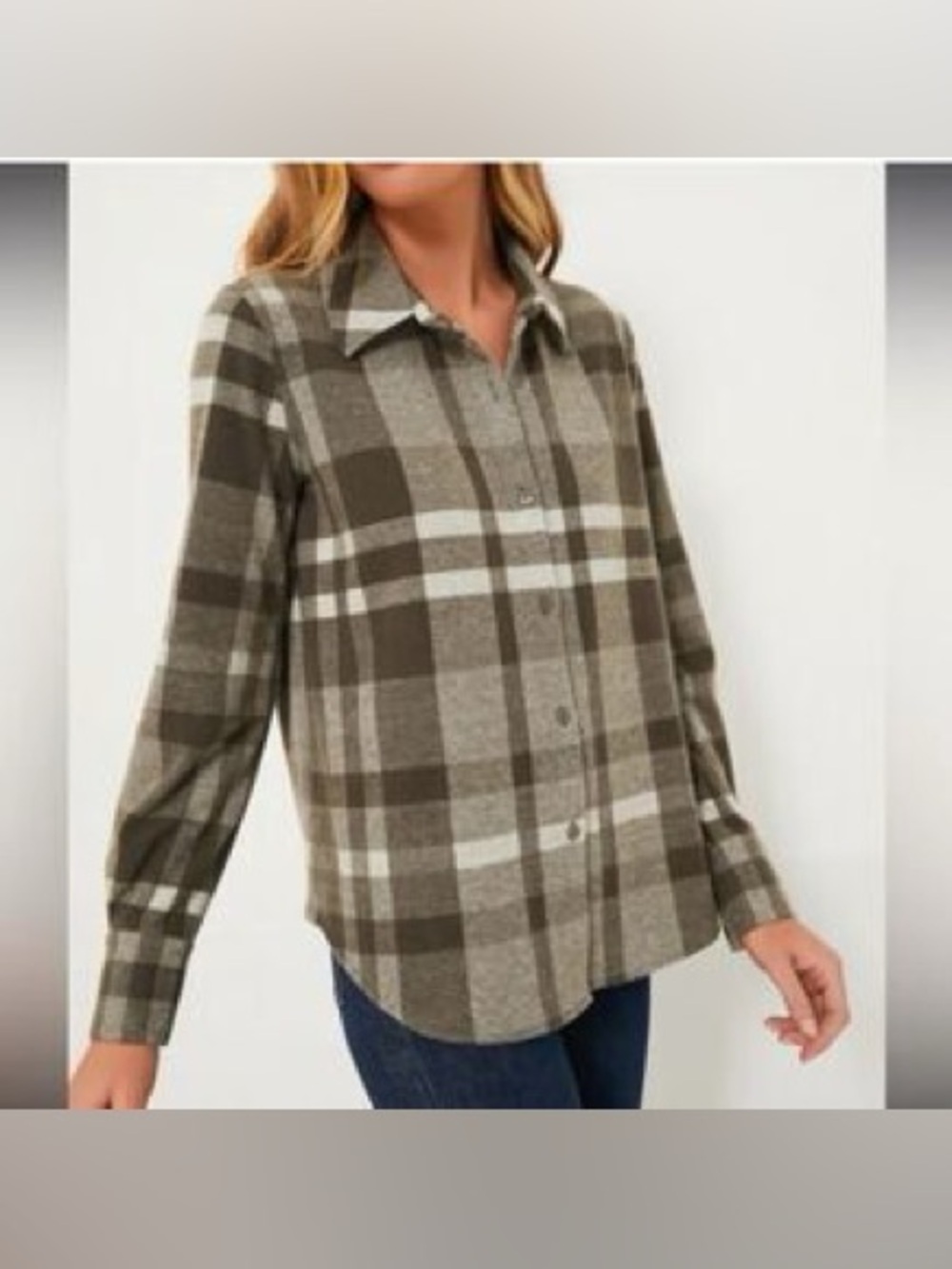 NWT Tuckernuck Plaid Button-Front Flannel Shirt | S